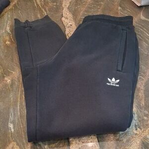 Adidas Black Joggers with Logo